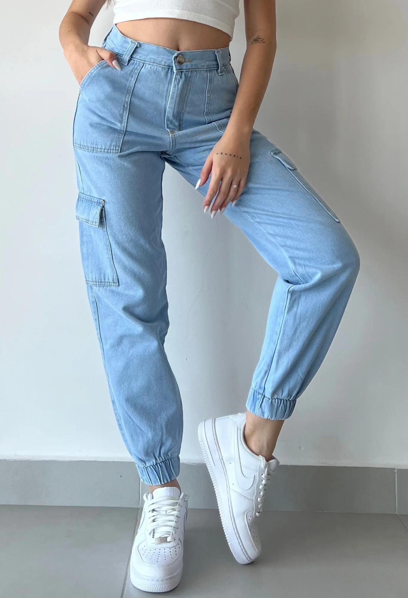 MIL486 - PANTALON RIGIDO CARGO JOGGER