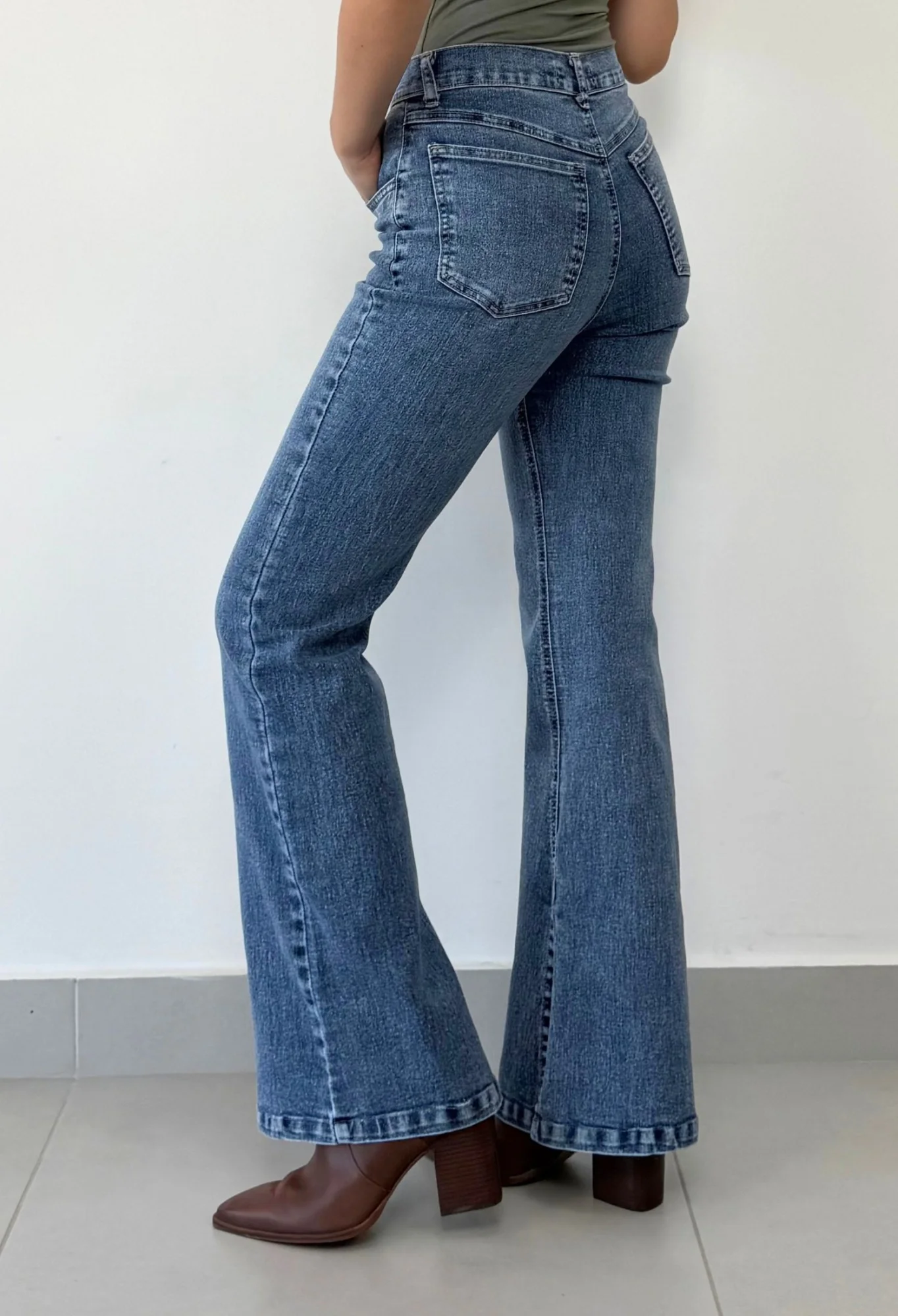 MIL537 - PANTALON SEMI OXFORD TAJO ELASTIZADO — vista 3