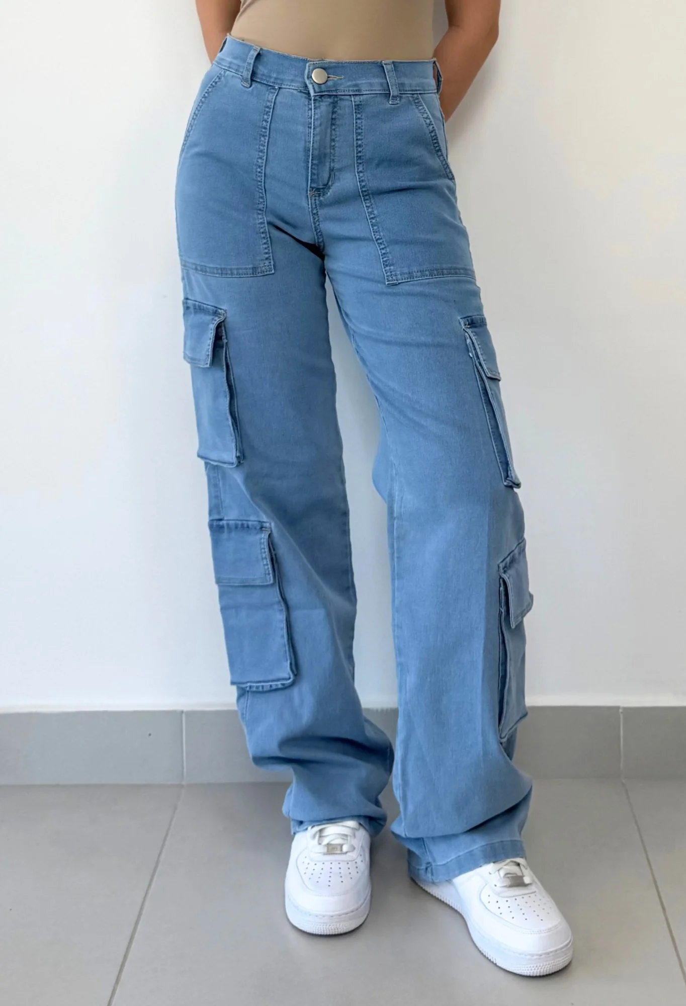 MIL536 - PANTALON CARGO 4 BOLSILLOS ELASTIZADO