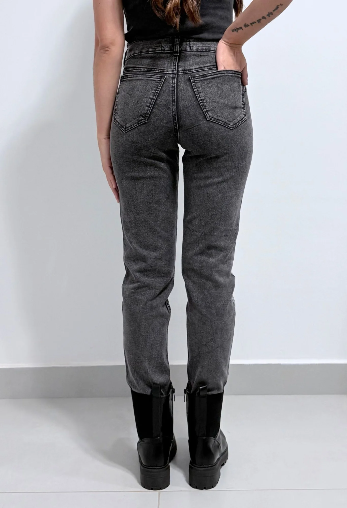 MIL564 - PANTALON STRASS SKINNY ELASTIZADO — vista 4