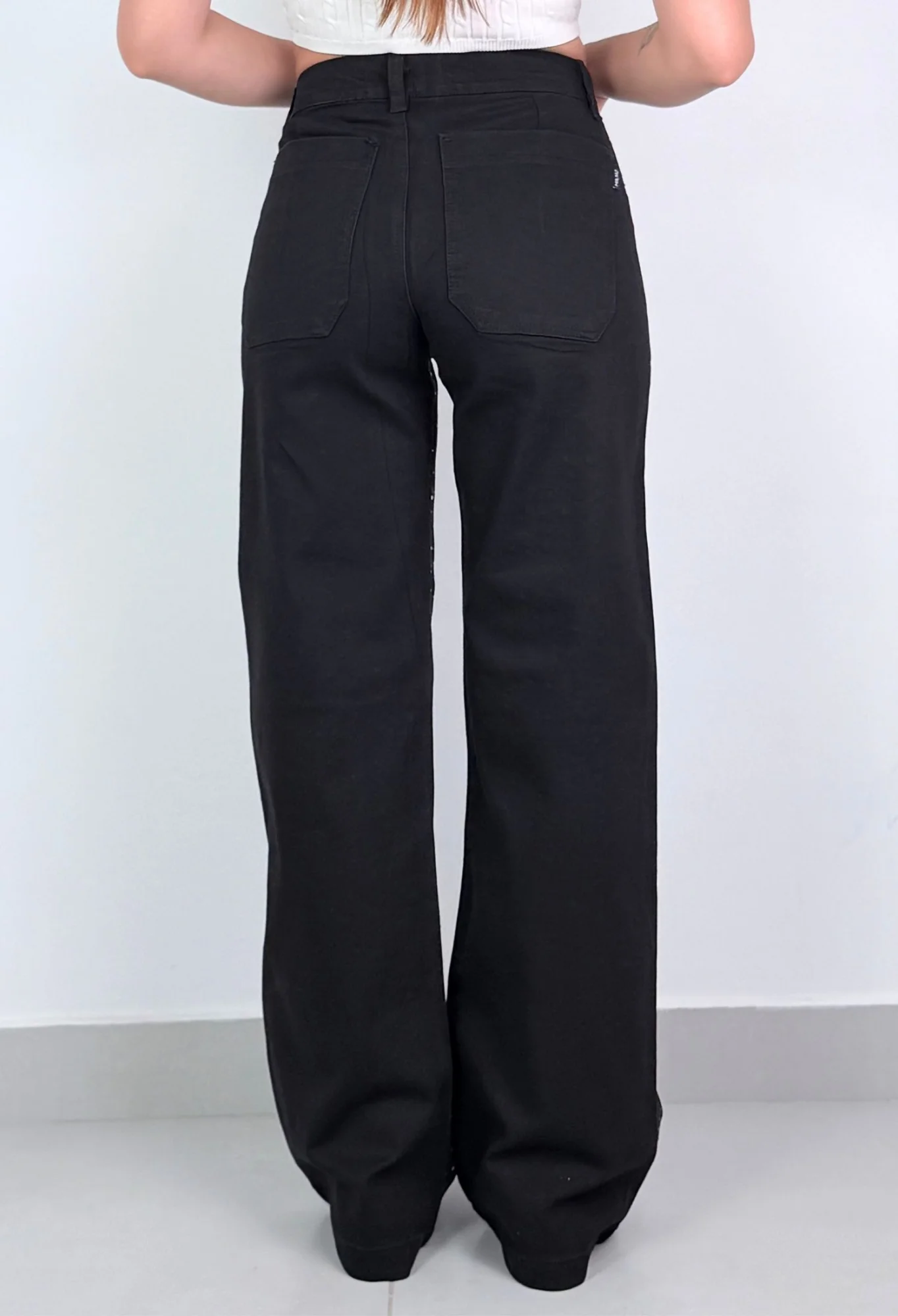 MIL562 - PANTALON STRASS WIDE CLASICO ELASTIZADO — vista 4