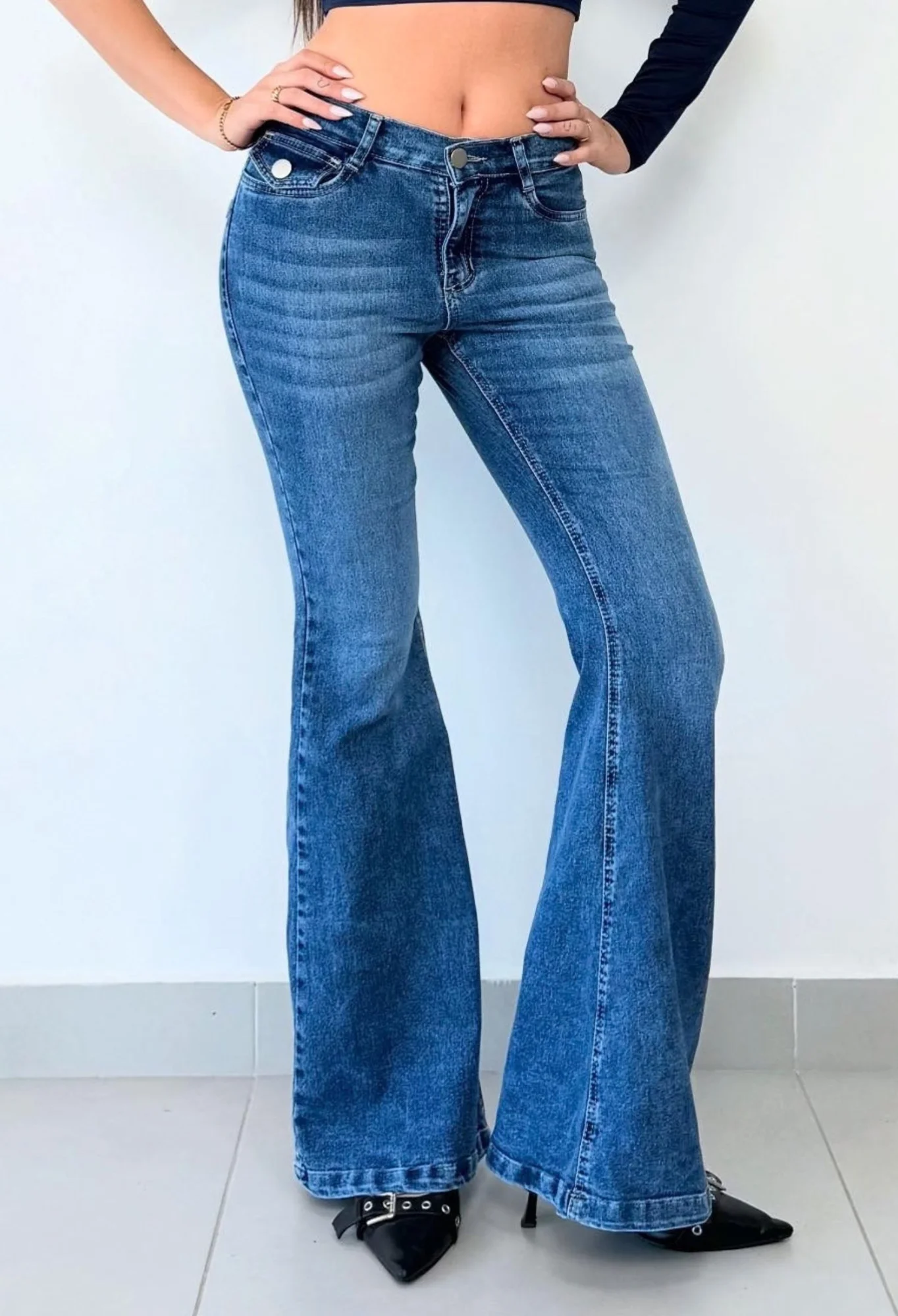 MIL540 - PANTALON OXFORD CON TAPA ELASTIZADO
