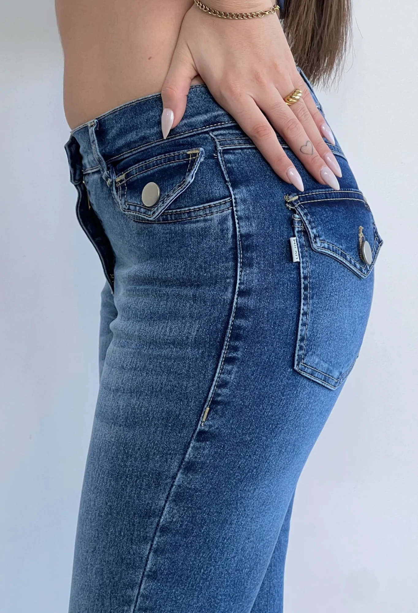 MIL540 - PANTALON OXFORD CON TAPA ELASTIZADO — vista 3