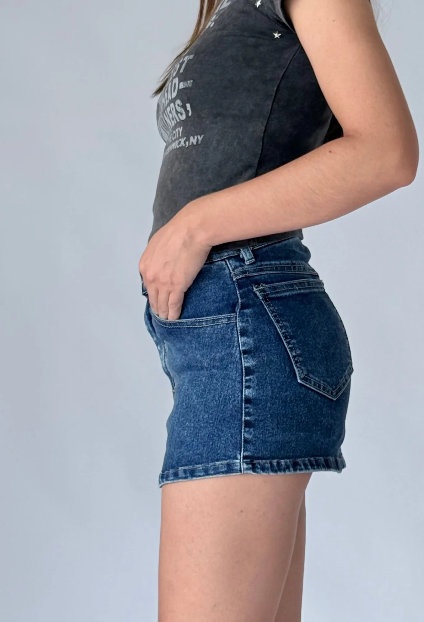 MIL561 - SHORT POLLERA ELASTIZADO — vista 3