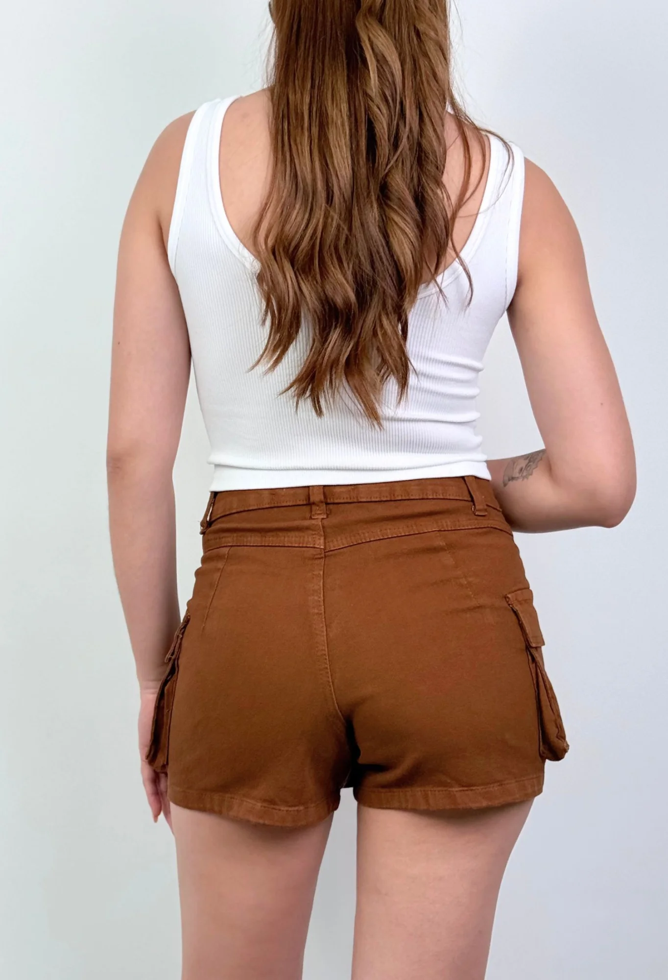 MIL535 - SHORT POLLERA CARGO ELASTIZADO — vista 7