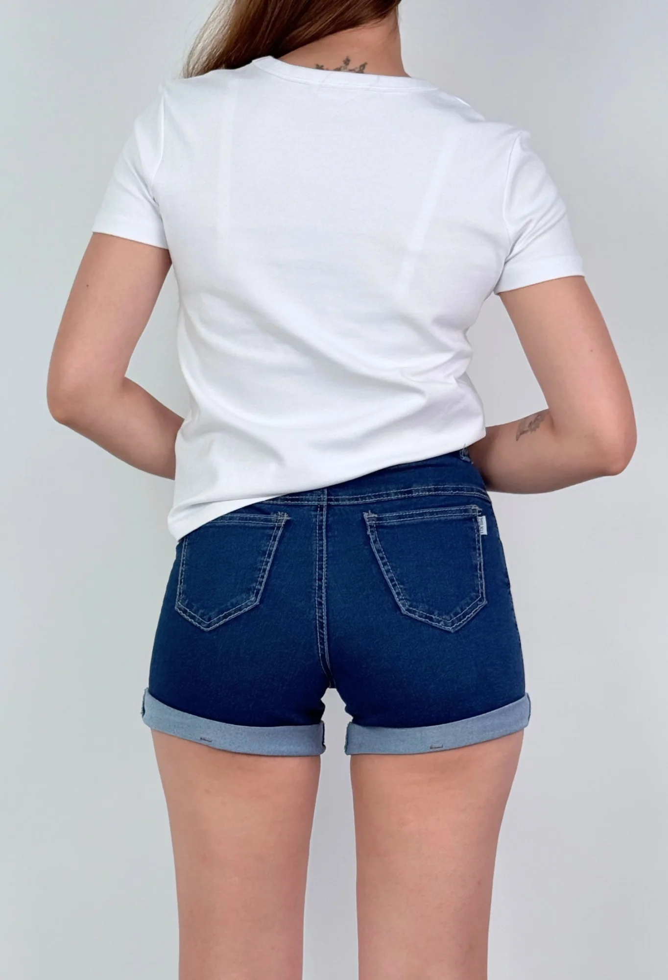 MIL518 - SHORT DOBLADILLO ELASTIZADO — vista 3