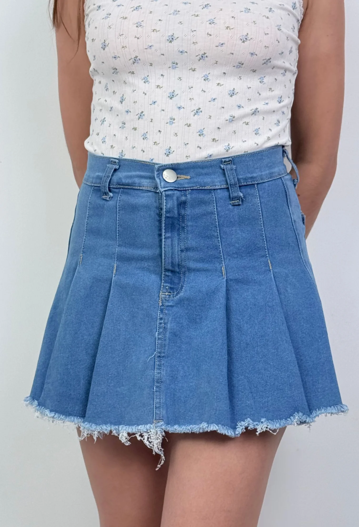 MIL530 - POLLERA MINI ELASTIZADA — vista 5