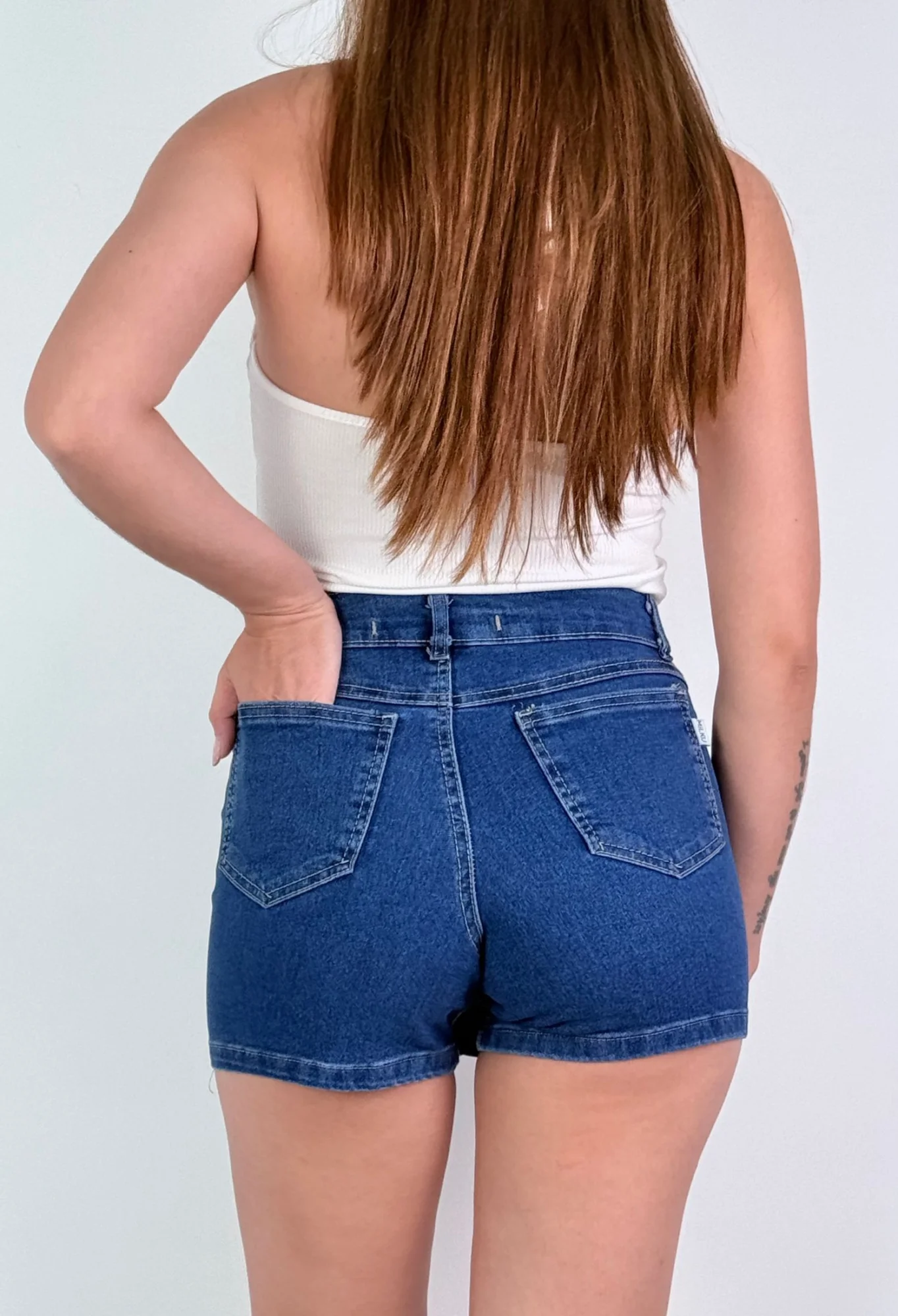 MIL554 - SHORT POLLERA STRASS ELASTIZADO — vista 4